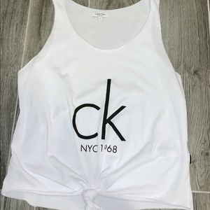Calvin Klein tank top w/ tie